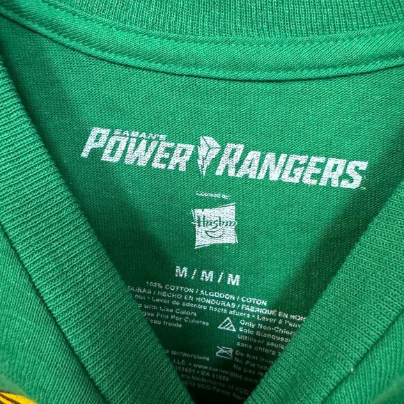 Power Rangers Green Dragon Power Ranger Armor Costume Tee M - Picture 4 of 4